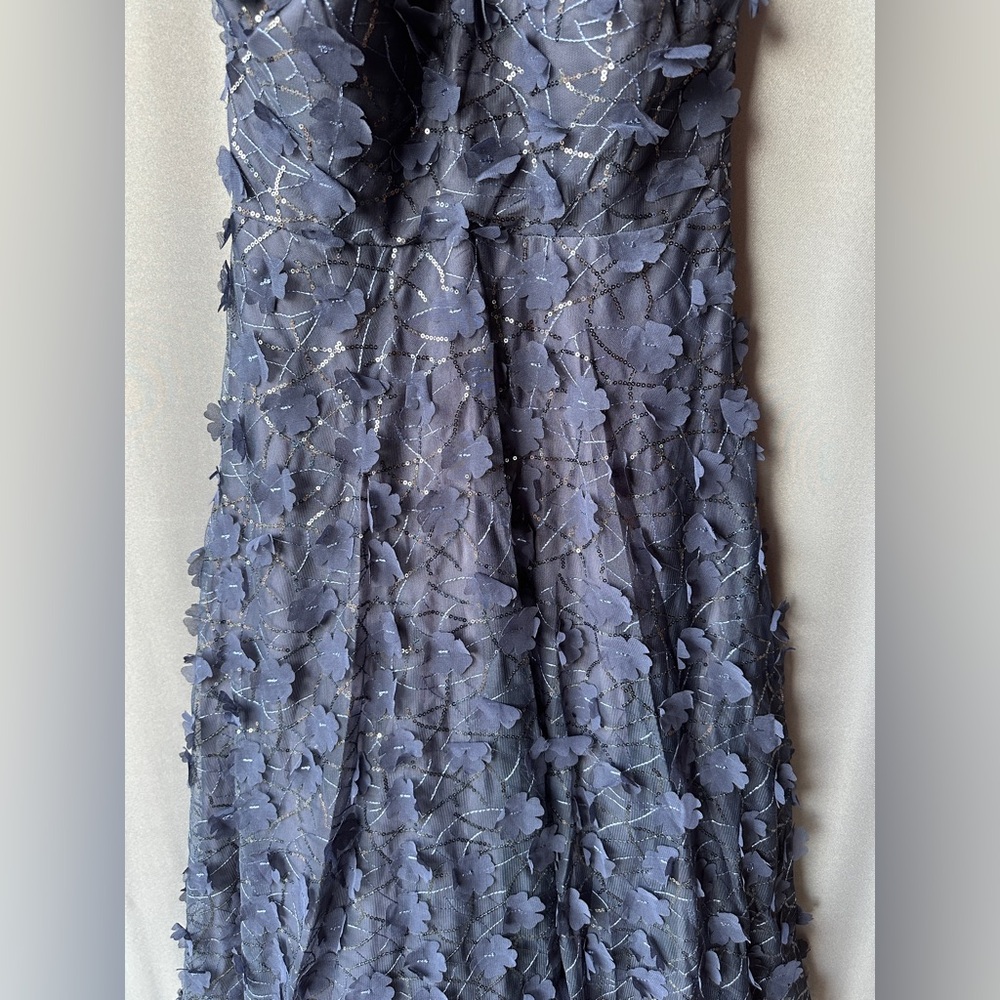 Eliza J Navy Embellished Halter Maxi Dress - Picture 10 of 11